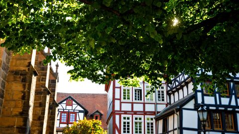 Blick in die Marburger Innenstadt