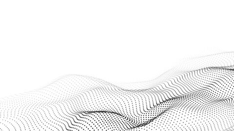 Grafik Welle mit schwarzen Punkten