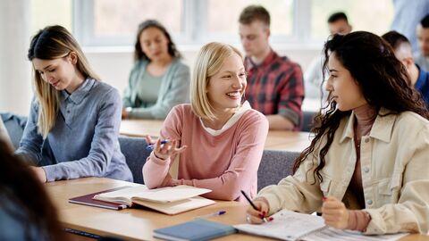 Schüler der Mittelstufe im Unterricht