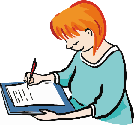 schreiben-Frau schreiben-Frau